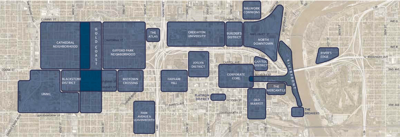 Urban Core Strategic Plan Map Boundaries