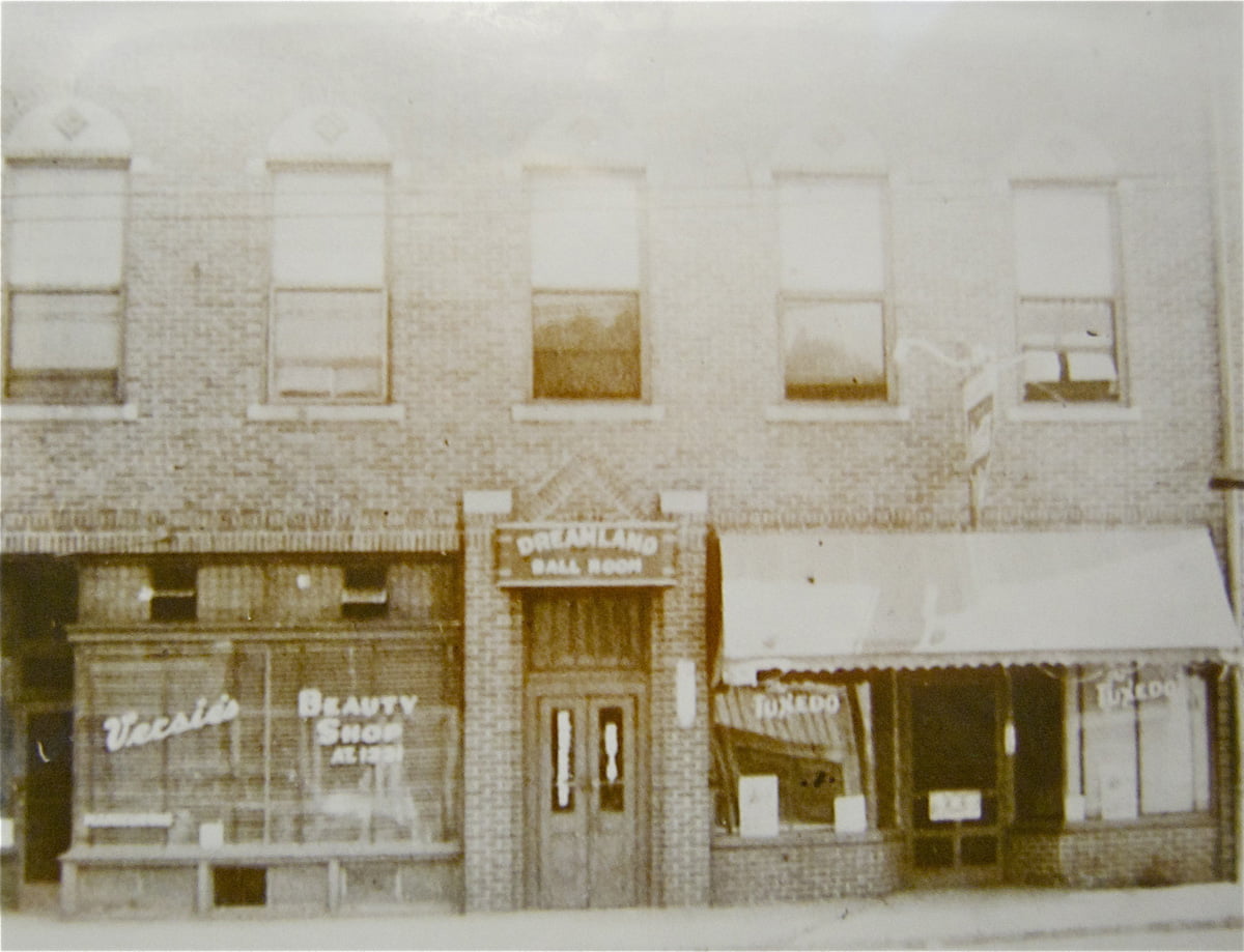 A historic photo of the Dreamland Ballroom in Omaha's Near North Side neighborhood.