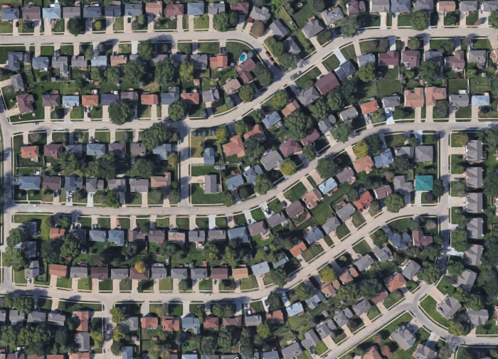 Photo of Omaha's inner suburbs